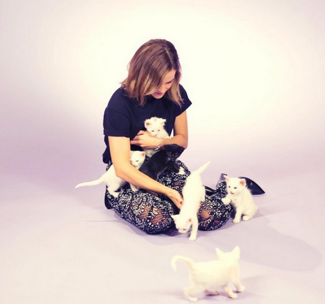 Emma Watson kiscicákkal ad interjút