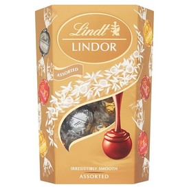 Tej-, fehér és étcsokoládé válogatás LINDT LINDOR ASSORTED 2299 Ft/200 g shop.lindt.hu