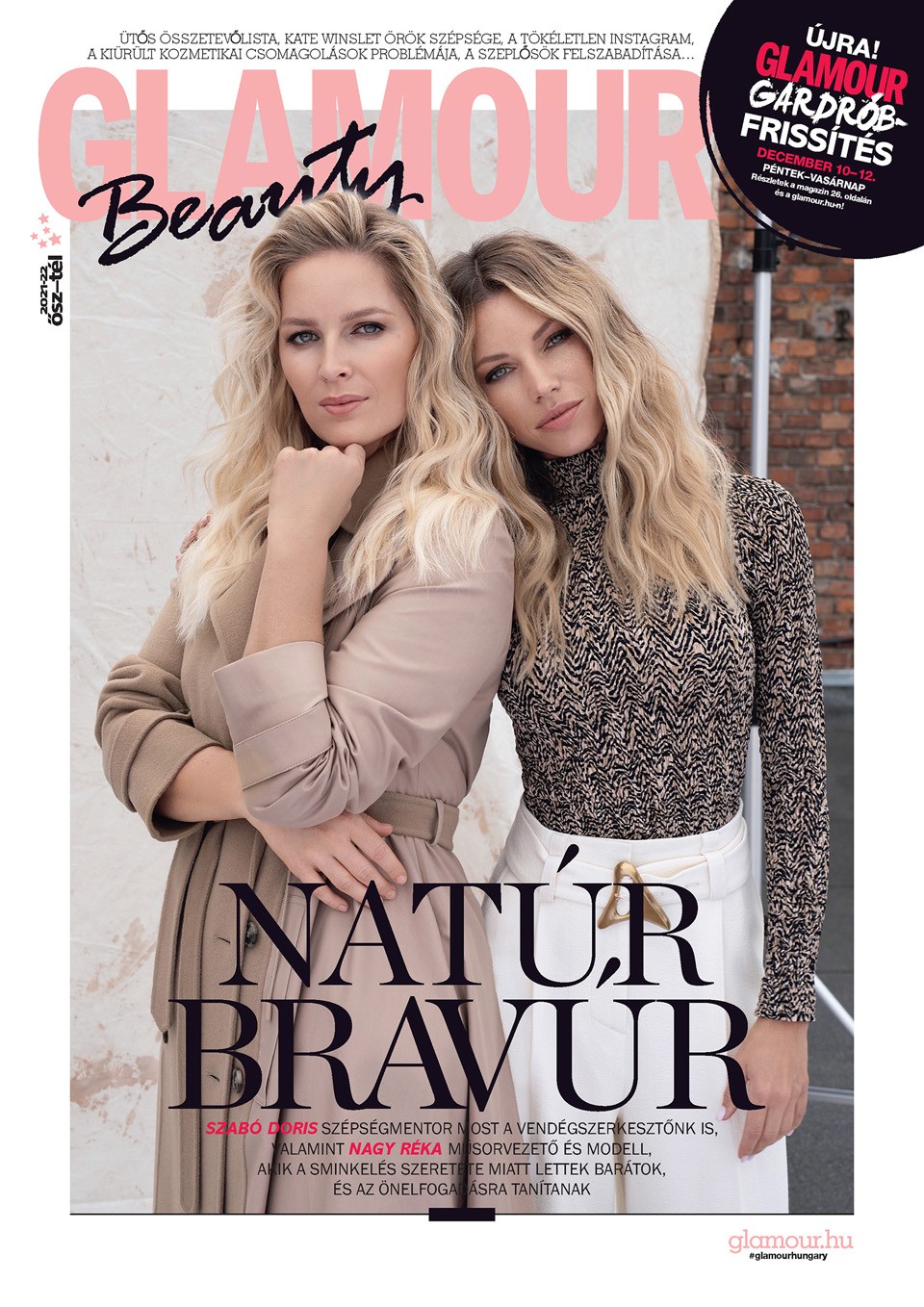  Szabó Doris és Nagy Réka a GLAMOUR Beauty címlapján