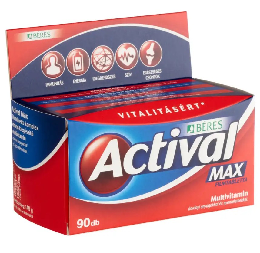 Rossmann - Béres Actival Max filmtabletta (90 db) 7899 Ft helyett a GLAMOUR-napok alatt 20% kedvezménnyel 6319 Ft.