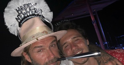 Nagyon cuki: az egész Beckham-család együtt szilveszterezett
