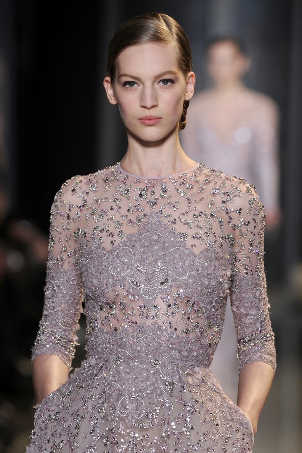 Axente Vanessa az Elie Saab haute couture show-n