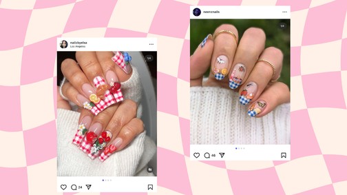 Elolvadunk: íme 2025 legédesebb körömtrendje, a piknik manikűr