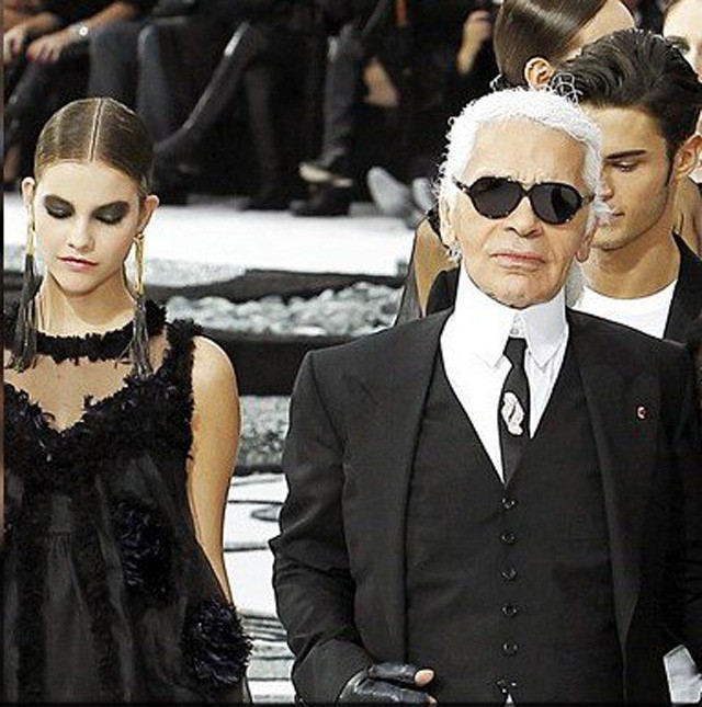 Karl Lagerfeld és Palvin Barbara