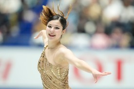 Alysa Liu két évvel később, visszatérése után a 2024-es Japán Grand Prix-n.