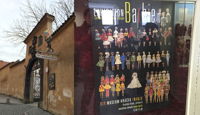 A múzeum bejárata és a kiállítás plakátja