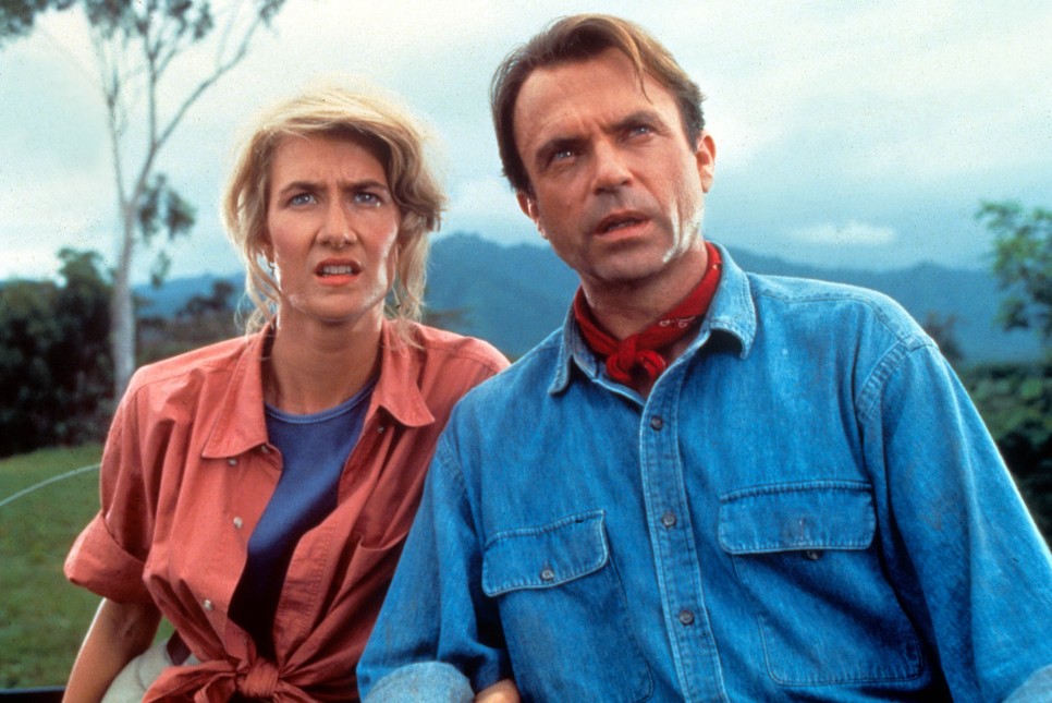 Sam Neill és Laura Dern a Jurassic Parkban (1993)