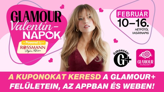 Itt a GLAMOUR Valentin-napok! Kuponjaidat keresd a GLAMOUR+ felületein!