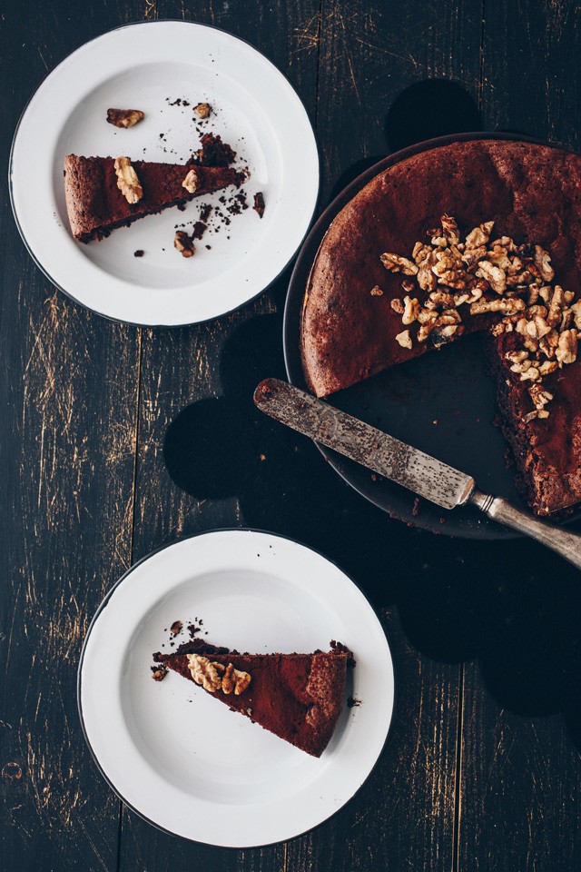 Diós csokitorta (lisztmentes)