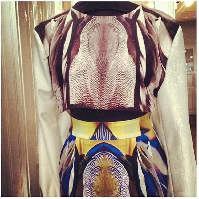 Szegedi Kata 2014-es nyári kollekciójának egyik izgalmas darabja.