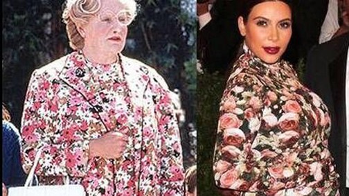 Robin Williams Kim Kardashian ruháján viccelődik