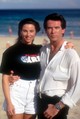 Pierce Brosnan és Keely Shaye Brosnan 1995-ben, megismerkedésük kezdetén