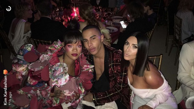 Kim Kardashian Rihanna Olivier Rousteing