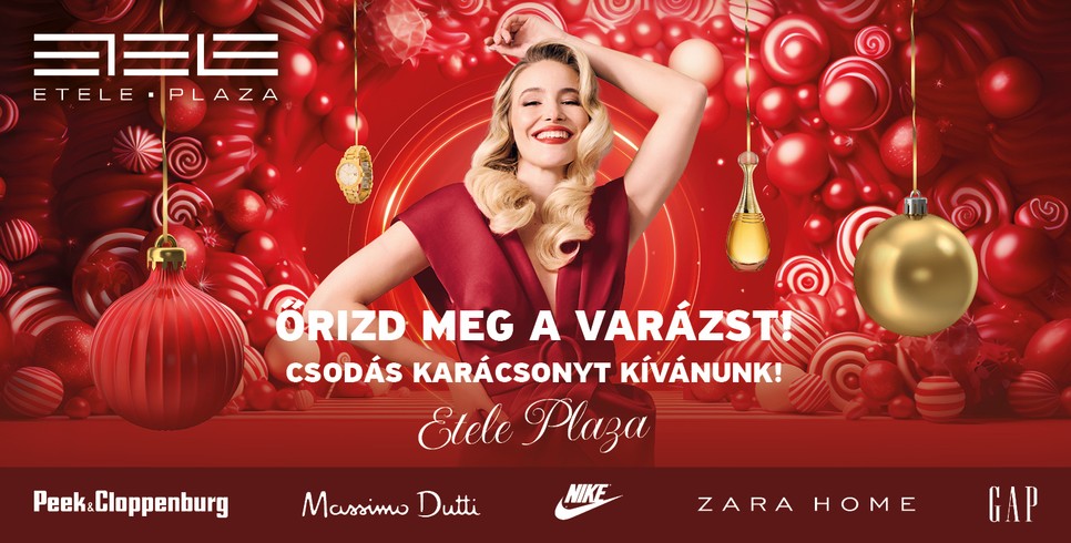 A karácsony varázsával vár az Etele Plaza!