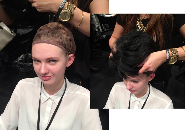 Így készül a frizura a USE Unused berlini bemutatójára