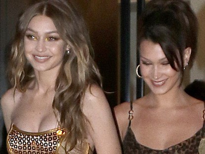 Gigi Hadid a világ legszexibb arany Versace minijében ünnepelte a 23. születésnapját