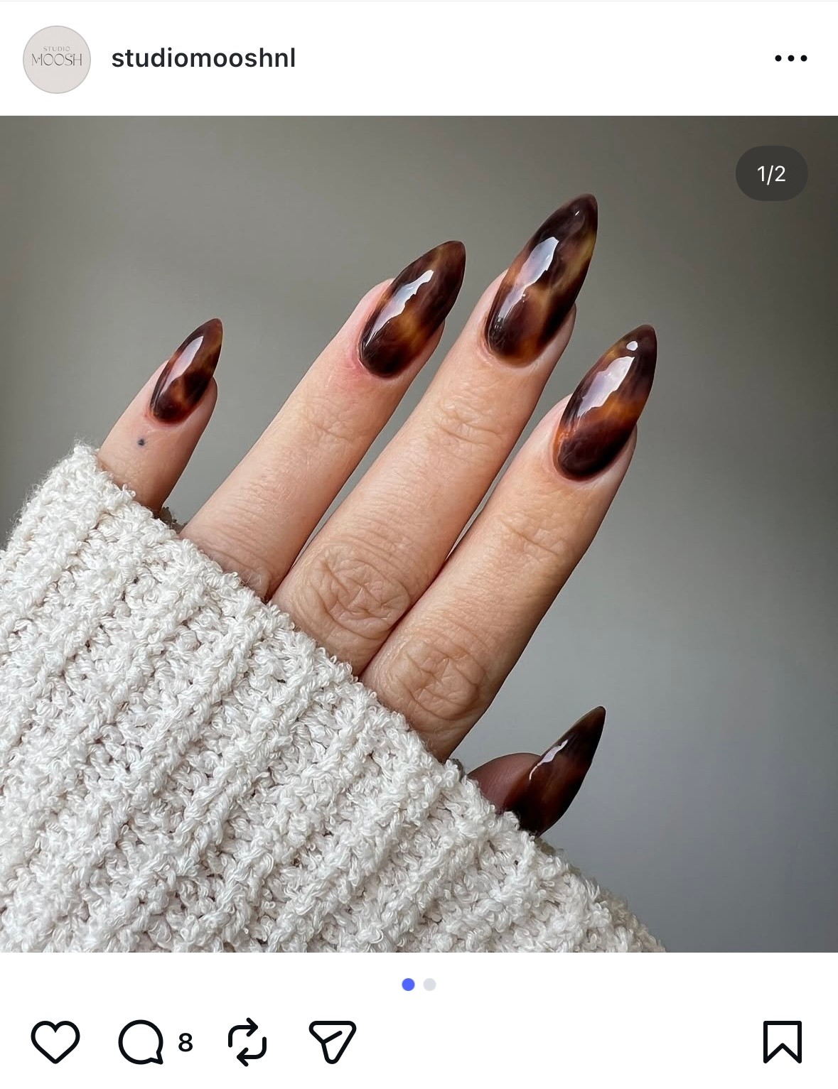 Teknőspáncél körmök 