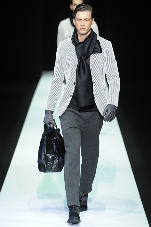 Kovács Alfréd (Alfred Kovacs - Wam Models) az Emporio Armani kifutóján