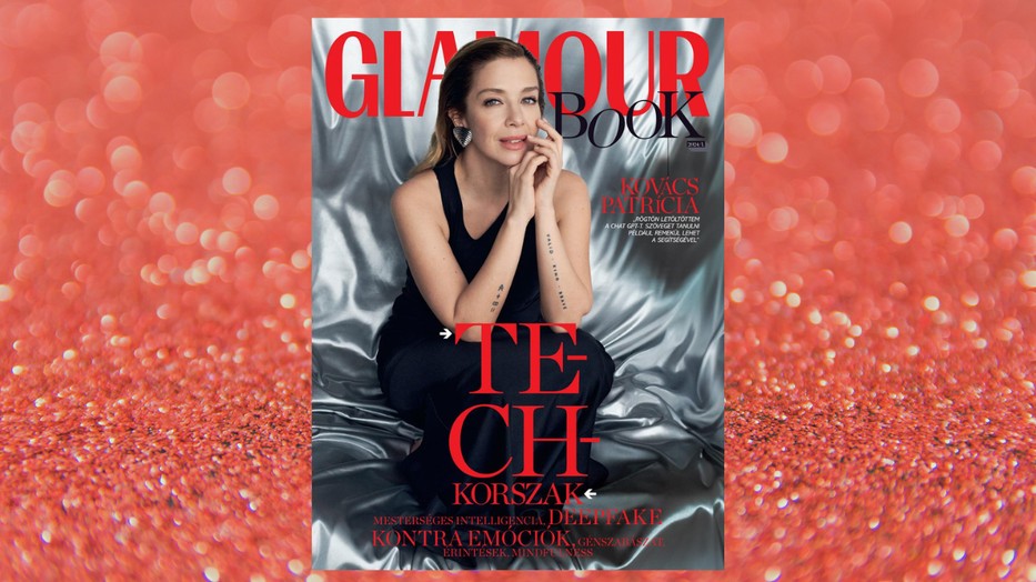 Kovács Patrícia a GLAMOUR BOOK címlapján