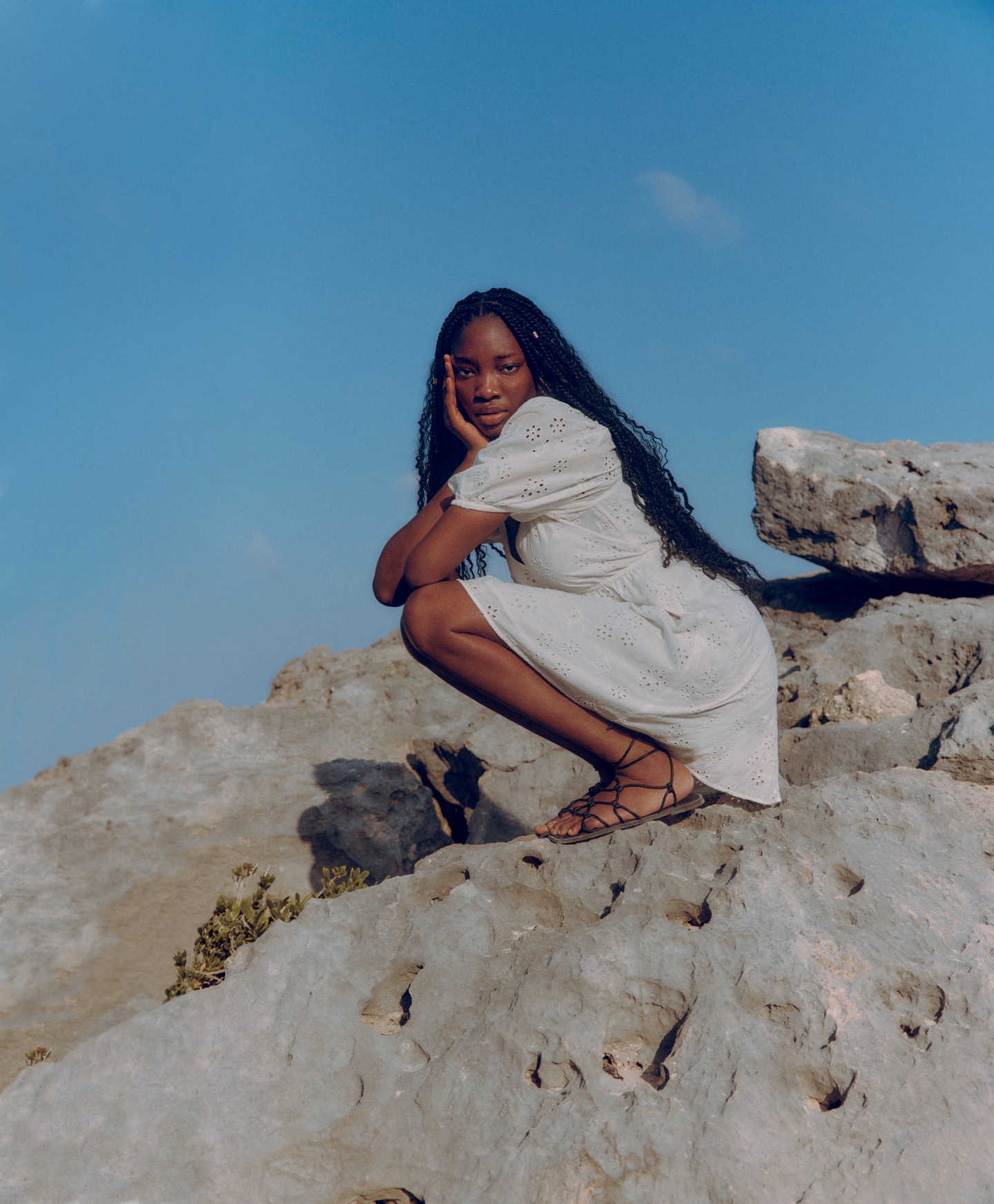 Fehér, hímzett miniruha Primark Viva Summer kollekció - 9500 forint