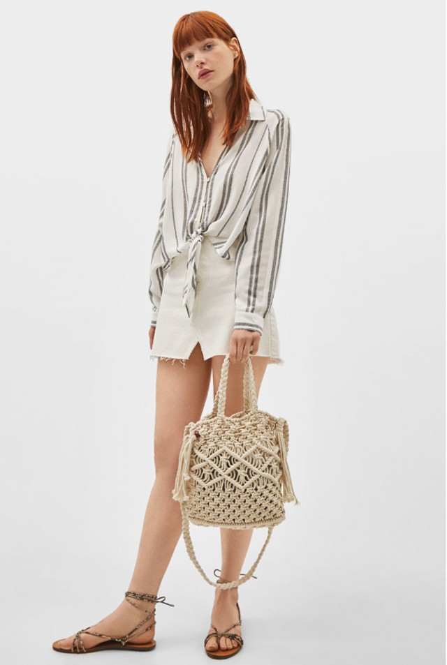 Makramé táska BERSHKA 5995 Ft