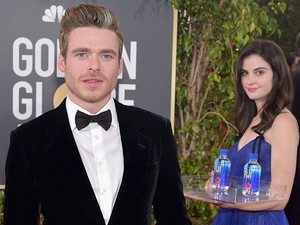 Zseniális: egy hosztesz lány beletrollkodott a Golden Globe-on készült sztárfotókba