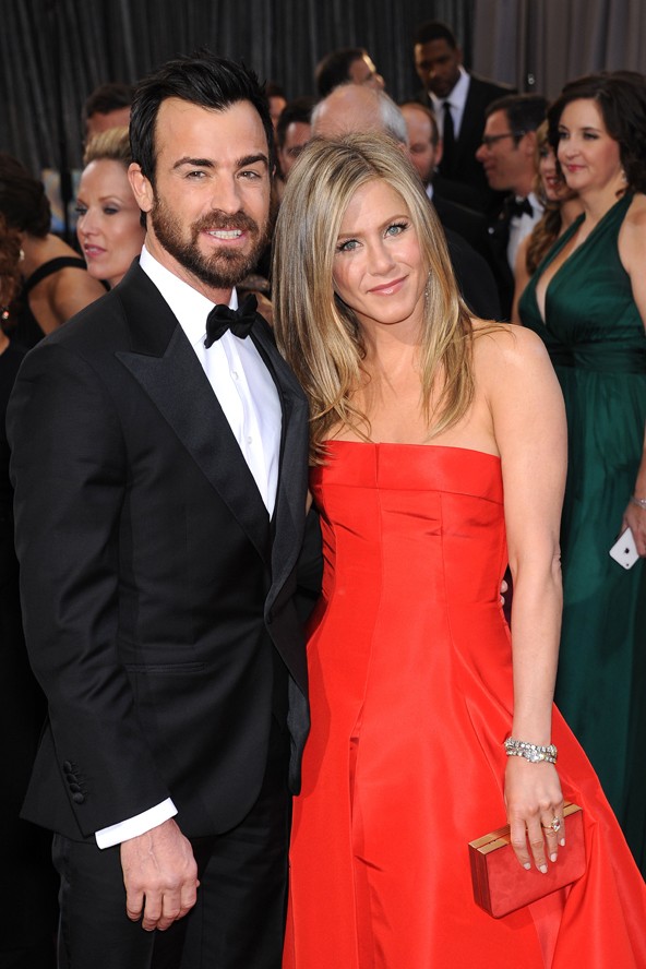 Justin Theroux és mennyasszonya, Jennifer Aniston