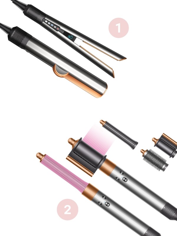 1. Airstrait nedves-száraz hajvasaló DYSON 199 990 Ft 2. Airwrap Origin multifunkcionális hajformázó DYSON 159 990 Ft