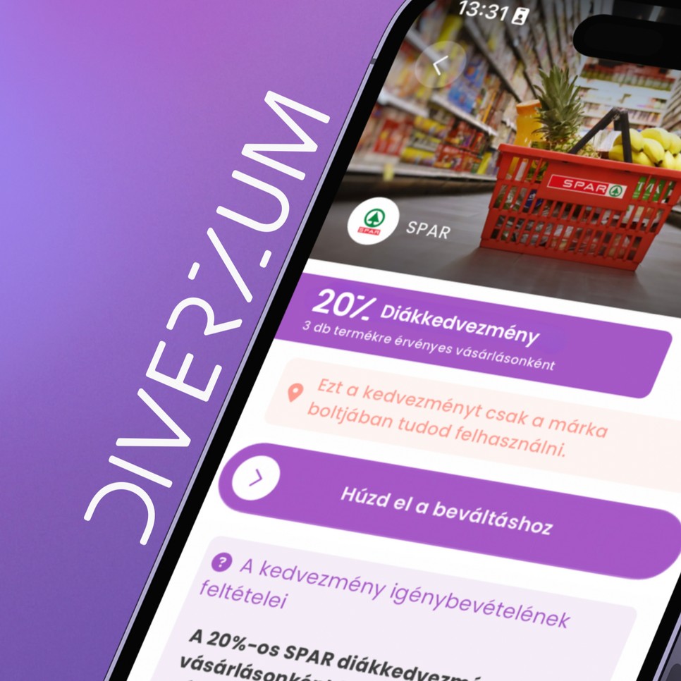 Megérkezett a SPAR és a Diverzum legújabb kollabja: ezentúl diákok százezrei vásárolhatnak kedvezményesen