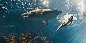 Rihanna cápákkal úszkál