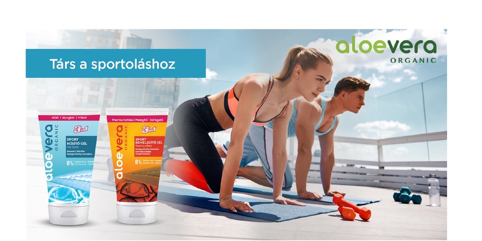 Eredeti Aloe Vera Sport hűsítő és bemelegítő gél