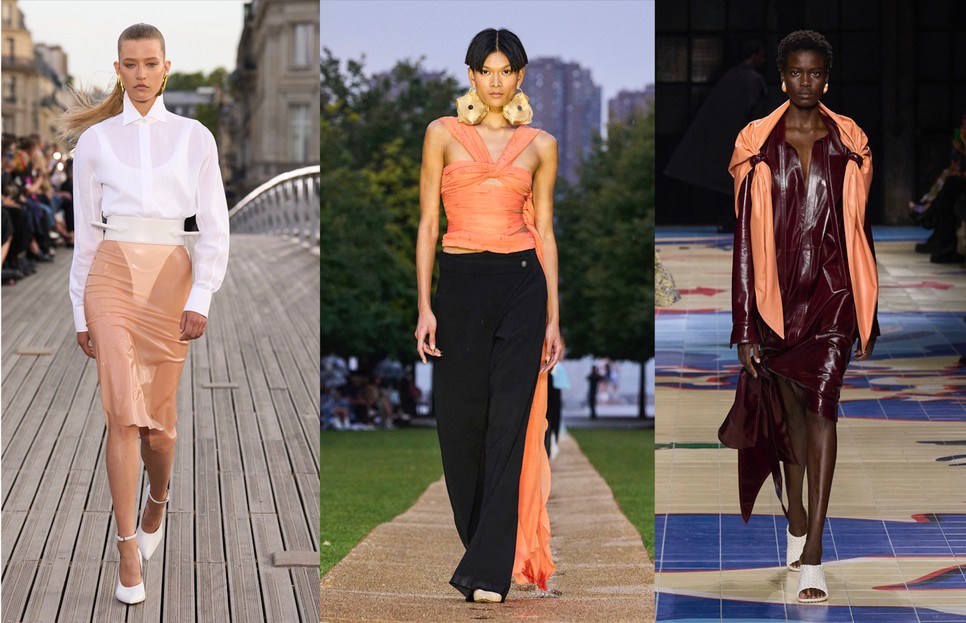 Alaïa, Prabal Gurung, és Bottega Veneta megmutatták, milyen színpárosításokban mutat a legjobban a Peach Fuzz