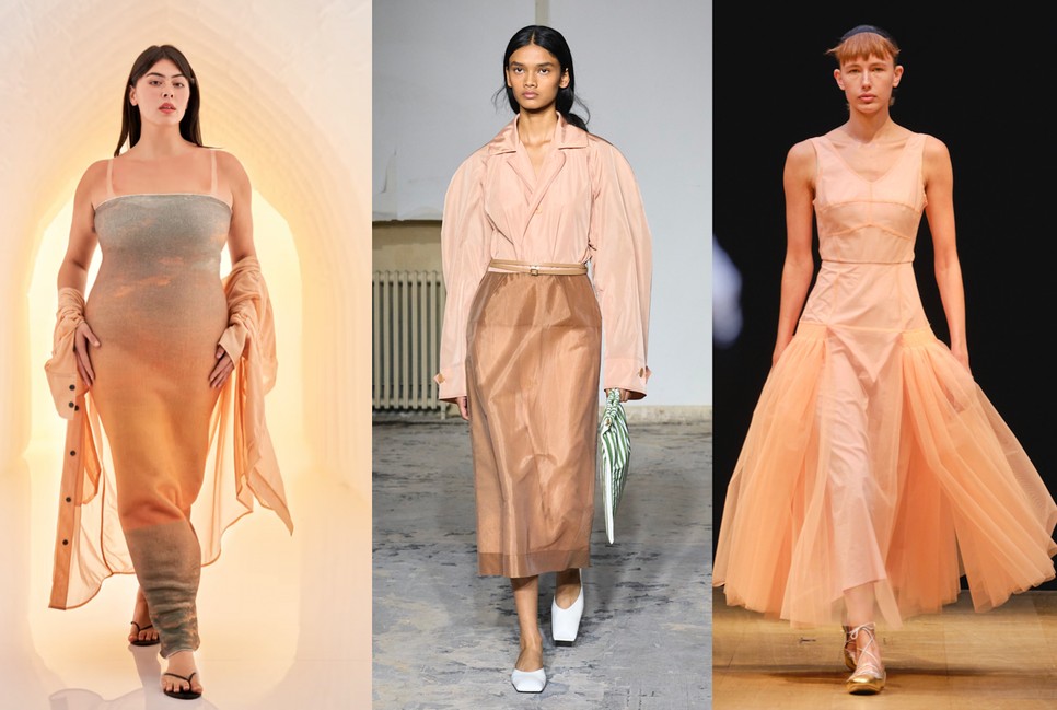 Willie Norris for Outlier, Carven, és Molly Goddard kifutóján az év színe, a Pech Fuzz