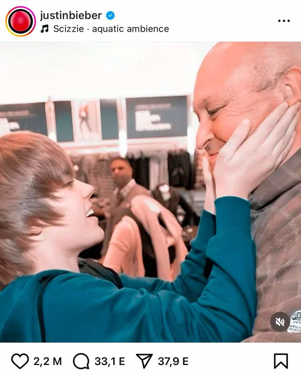 Justin Bieber és nagypapája nagyon közel álltak egymáshoz