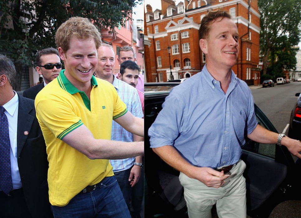 Az első képen Harry herceg, a második képek James Hewitt